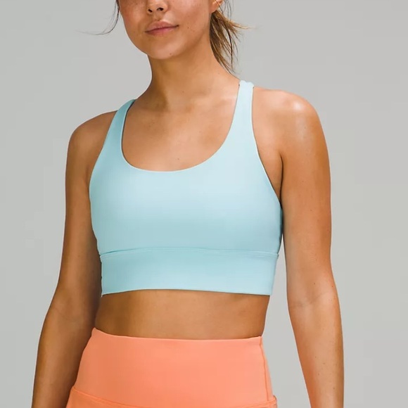 lululemon athletica Other - ⚜️ Lululemon icing blue Energy Longline sports bra size 4